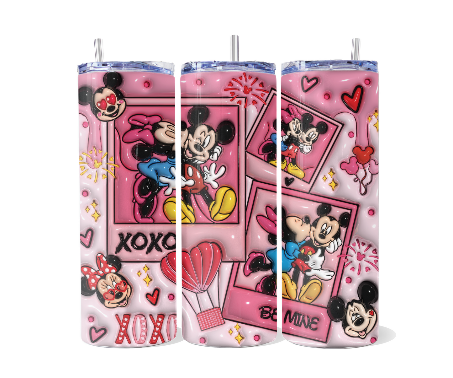 Mickey &. Minnie Pink Tumbler