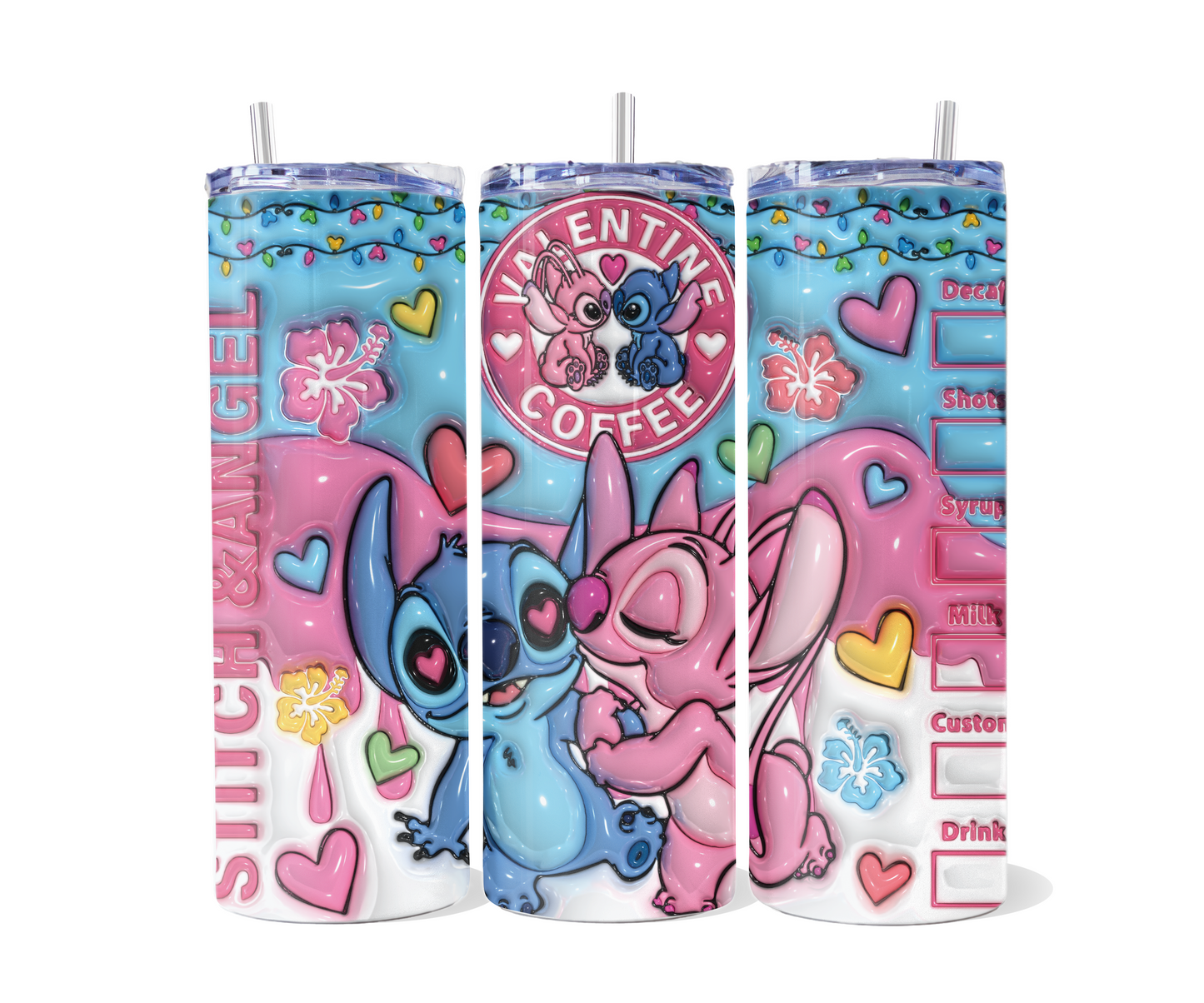 Stitch & Angel Starbucks Inspired Tumbler